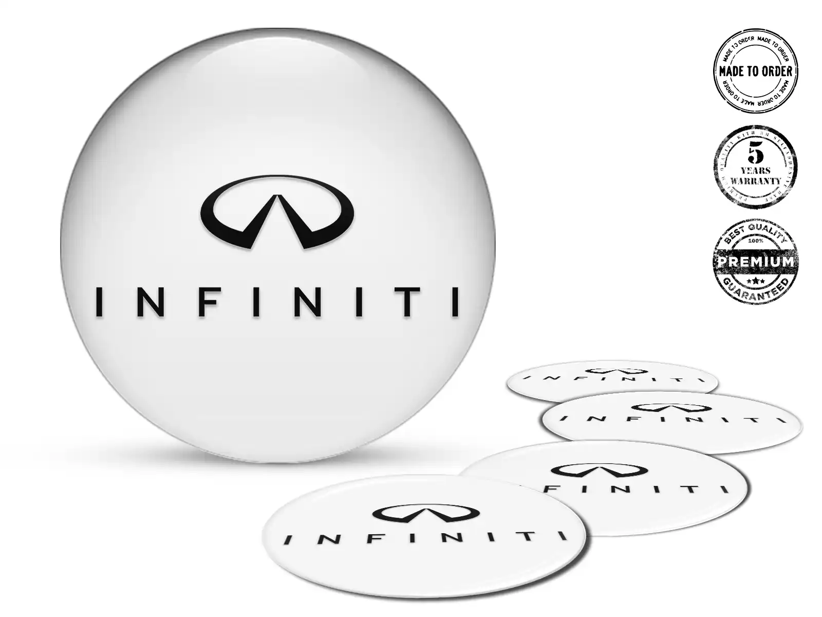 Infiniti Pegatinas de Aro Edición Mejora de Cúpula de Epoxi